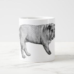 Taza De Café Gigante Bulldog Noel Mug