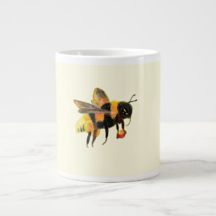 Taza De Café Gigante Bumble Bee reúne néctar y polen