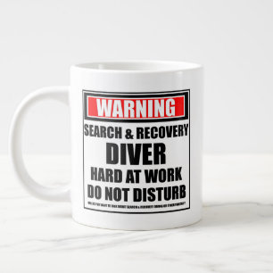 Taza De Café Gigante Búsqueda de advertencia y recuperación de buceo du
