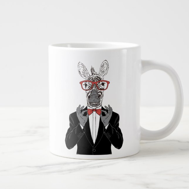 Taza De Café Gigante Caballero cebra (Derecha)