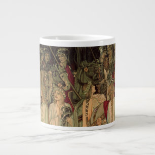 Taza De Café Gigante Caballeros medievales de la Mesa Redonda
