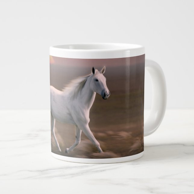 Taza De Café Gigante Caballo de atardecer (Derecha)