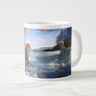 Taza De Café Gigante "Caballo de la isla Stellar"