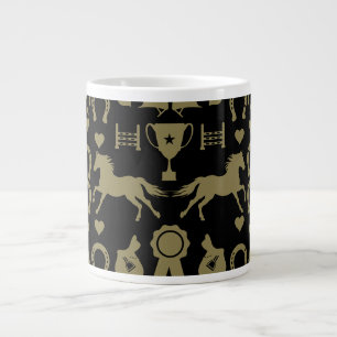 Taza De Café Gigante Caballo de oro