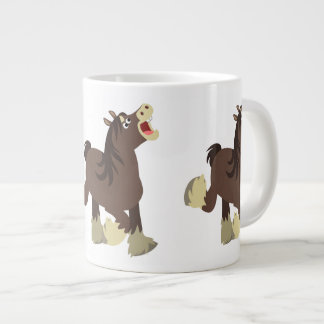 Taza De Café Gigante Caballo de Shire, un Personalizado exuberante