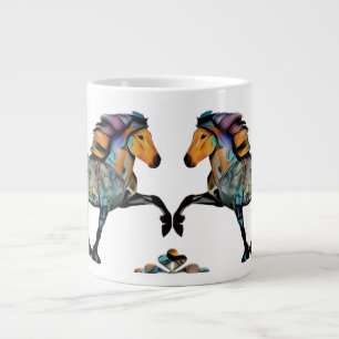 Taza De Café Gigante Caballo islandés Pop Art