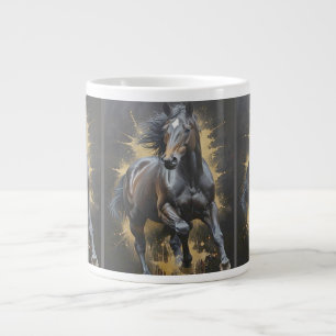 Taza De Café Gigante caballo oscuro genial
