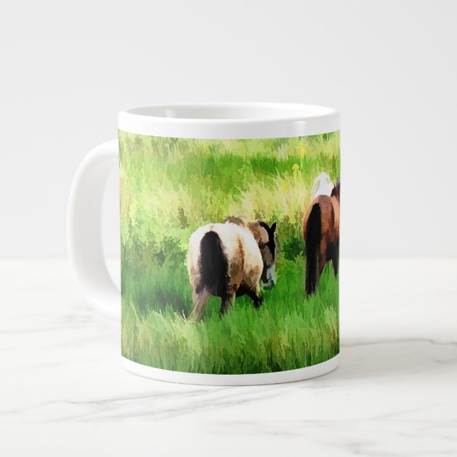 TAZA DE CAFÉ GIGANTE CABALLOS (Izquierda)