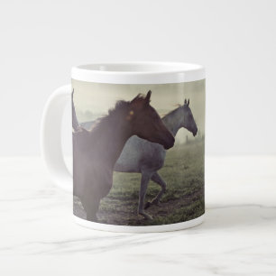 Taza De Café Gigante Caballos salvajes