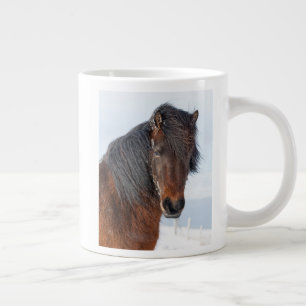 Taza De Café Gigante Cabeza de caballo islandés regio