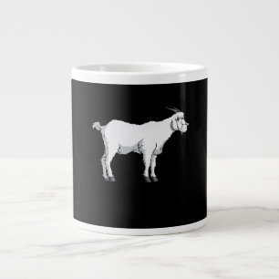 Taza De Café Gigante Cabra con máscara de cara médica