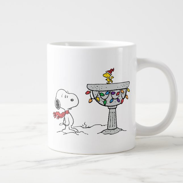 Taza De Café Gigante Cacahuetes | Baño de aves congelado Snoopy & Woods (Derecha)