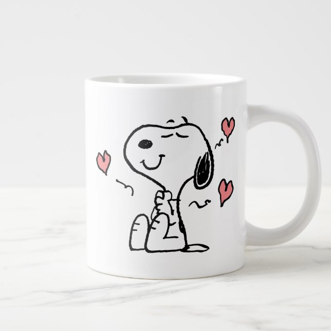 Taza De Café Gigante Cacahuetes | Corazones Snoopy (Derecha)