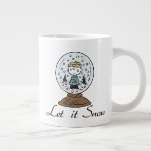 Taza De Café Gigante Cacahuetes Globe de nieve Charlie Brown