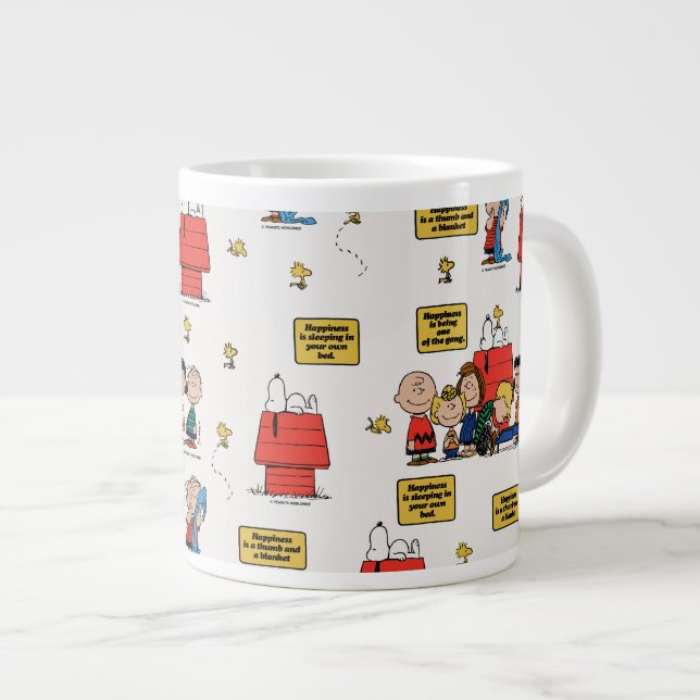 Taza De Café Gigante Cacahuetes | La felicidad es... (Derecha)