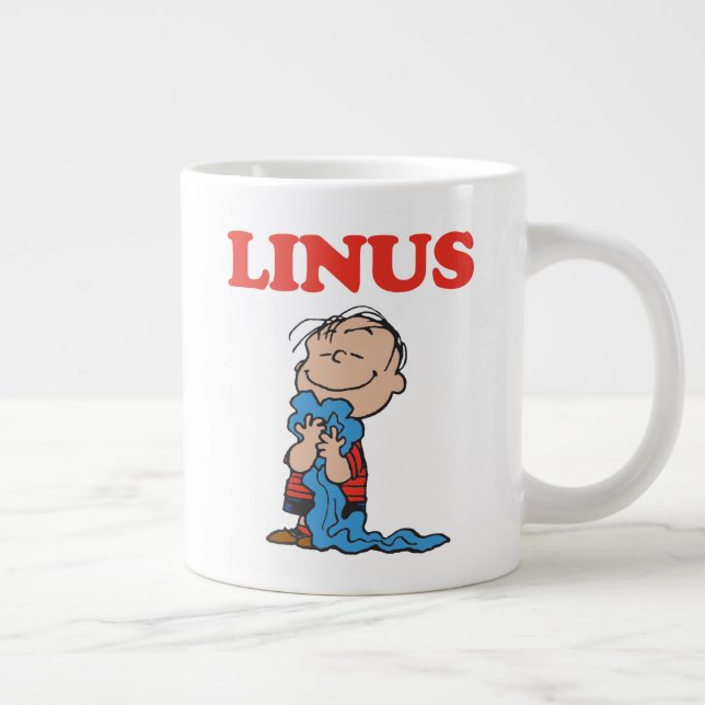Taza De Café Gigante Cacahuetes | La sonrisa de Linus Blanket (Derecha)