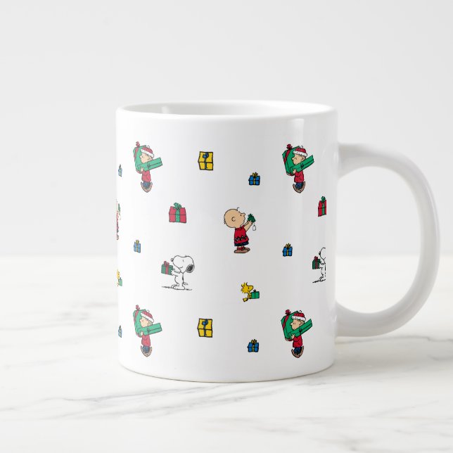 Taza De Café Gigante Cacahuetes | Patrón de entrega de regalos de Navid (Derecha)