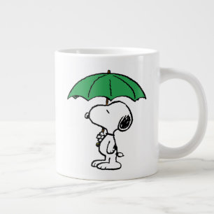 Taza De Café Gigante Cacahuetes   Snoopy Green Umbrella