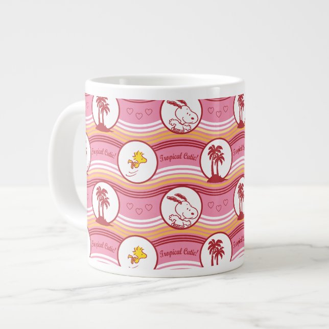 Taza De Café Gigante Cacahuetes | Snoopy & Woodstock Tropical Cutie (Izquierda)