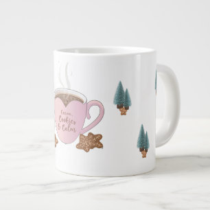 Taza De Café Gigante Cacao, Galletas & Calma – Camiseta de Navidad Past