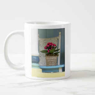 Taza De Café Gigante Cacerola de flores en el mercado - Viñetería de Ma