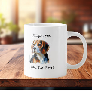 Taza De Café Gigante Cachorro marrón adorable Personalizar