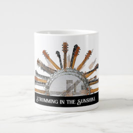 TAZA DE CAFÉ GIGANTE CADENAS DE GUITARRA AL SOL