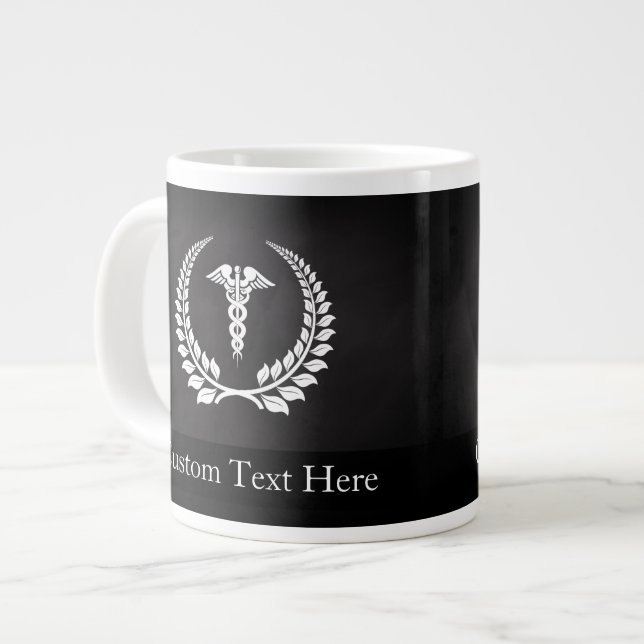 Taza De Café Gigante Caduceus Laurel (Izquierda)