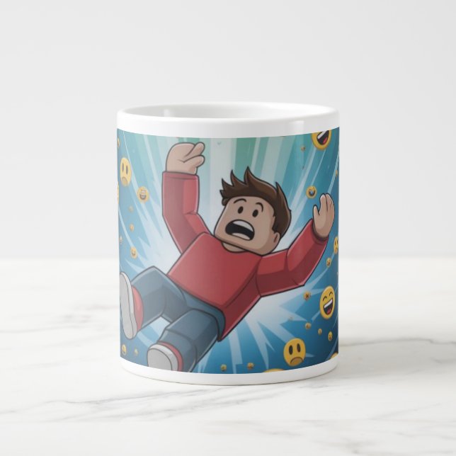 Taza De Café Gigante Caer en burbuja  (Frente)