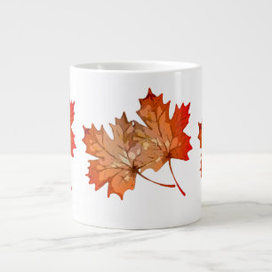 Taza De Café Gigante Caer hojas de arce para el café de la decoración