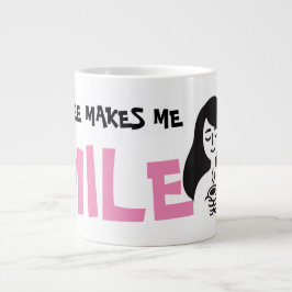 Taza De Café Gigante Café Bonito Me Hace Sonreír Meme