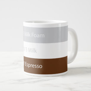Taza De Café Gigante Café cappuccino de recetas   Diseño de texto