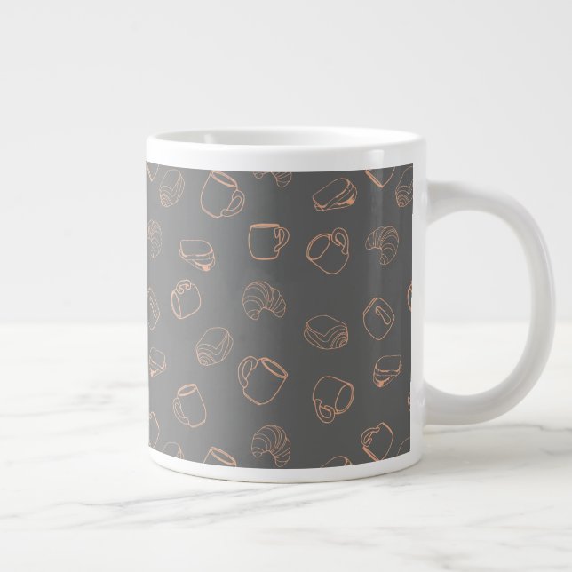 Taza De Café Gigante Café Croissants (Derecha)