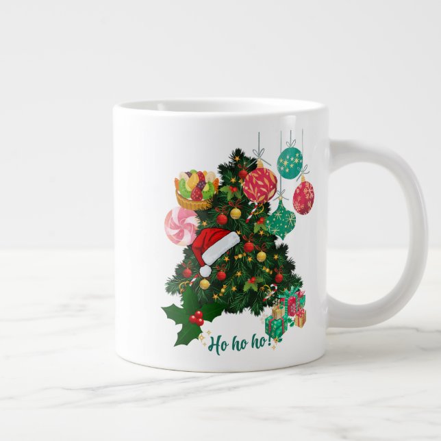 Taza De Café Gigante Café de árbol de Navidad | Copa de Festividades (Derecha)
