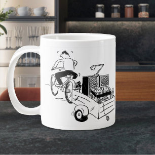 Taza De Café Gigante Café de dibujos animados de DJ móvil