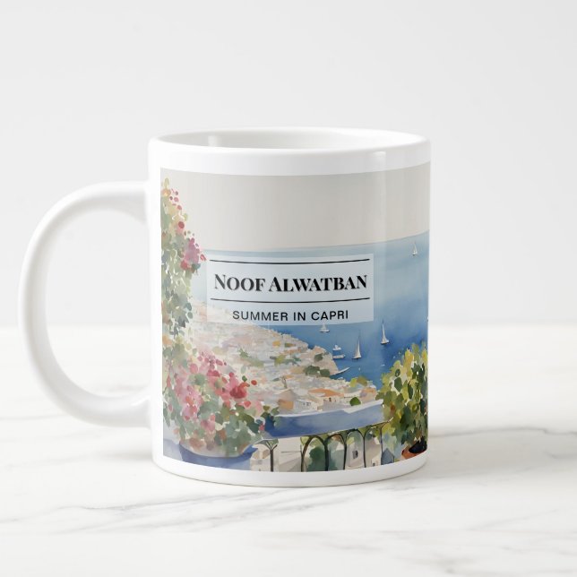 Taza De Café Gigante Café de la costa de Capri (Izquierda)