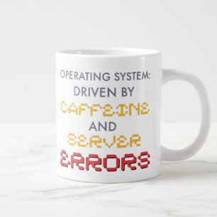 Taza De Café Gigante Café divertido para programadores y errores del se