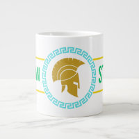 Café espartano fuerte con camiseta