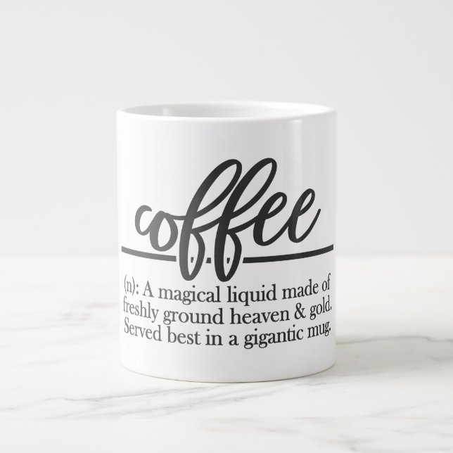 Taza De Café Gigante Café - Jumbo Mug (Frente)