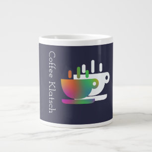 Taza De Café Gigante Café Klatsch Navy Blue