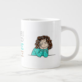 Taza De Café Gigante Café Laboral Lover Mug - Estresado + Cansado