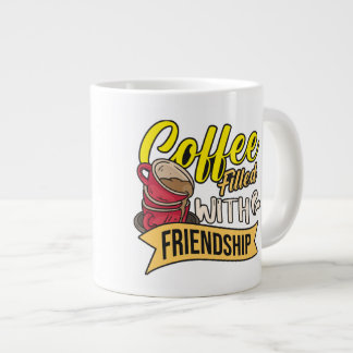 Taza De Café Gigante Café lleno de amistad