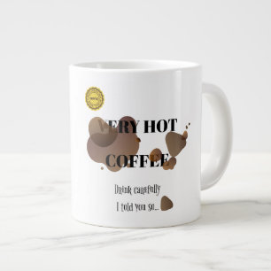 Taza De Café Gigante Café Muy Caliente
