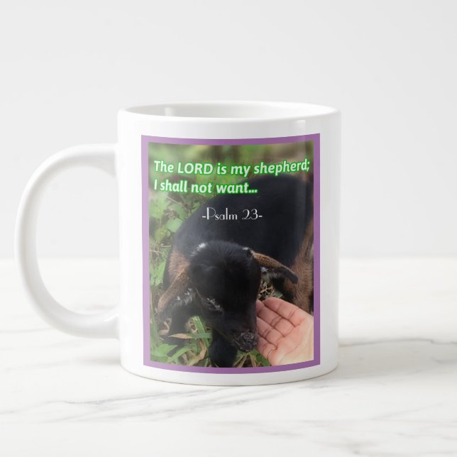 Taza De Café Gigante Café Personalizado Con Verso Inspirador (Izquierda)