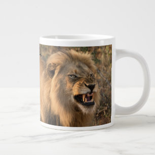 Taza De Café Gigante Café por la mañana LION antes del nombre personali
