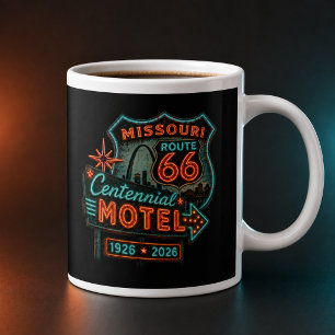Taza De Café Gigante Café Retro Ruta 66 de Missouri