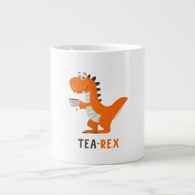Taza De Café Gigante Café Tea-Rex (Frente)