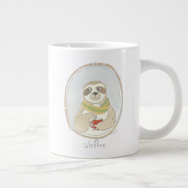 Taza De Café Gigante Caffeinated Cutie | Esbozo (Derecha)