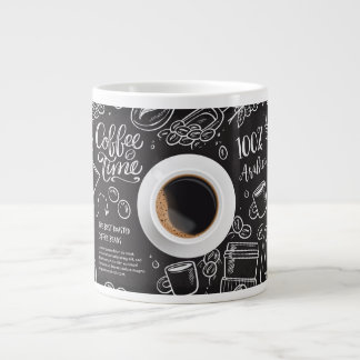 Taza De Café Gigante "Caffine Chronicles: Mug cerámica artesanal"