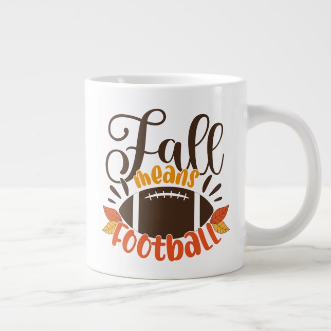 Taza De Café Gigante Caída significa Fútbol (Derecha)